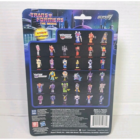 Super7 Transformers The Movie 3.75" Ultra Magnus Action Figure ReAction Autobots - Picture 2 of 2